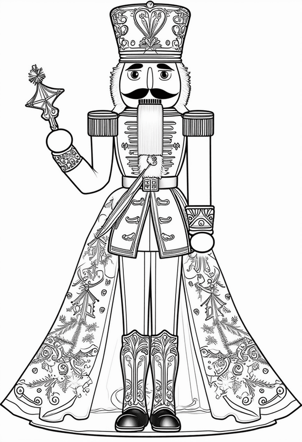 Nutcracker Ballet Scene coloring page