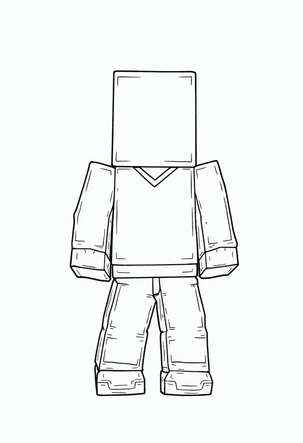 Minecraft Nether Expedition coloring page