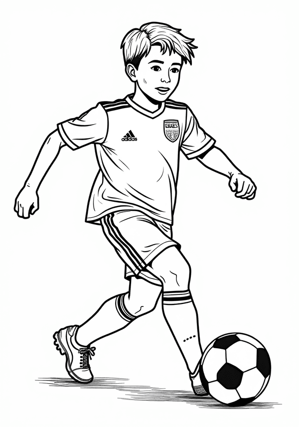 Ronaldo competing in a World Cup match coloring page